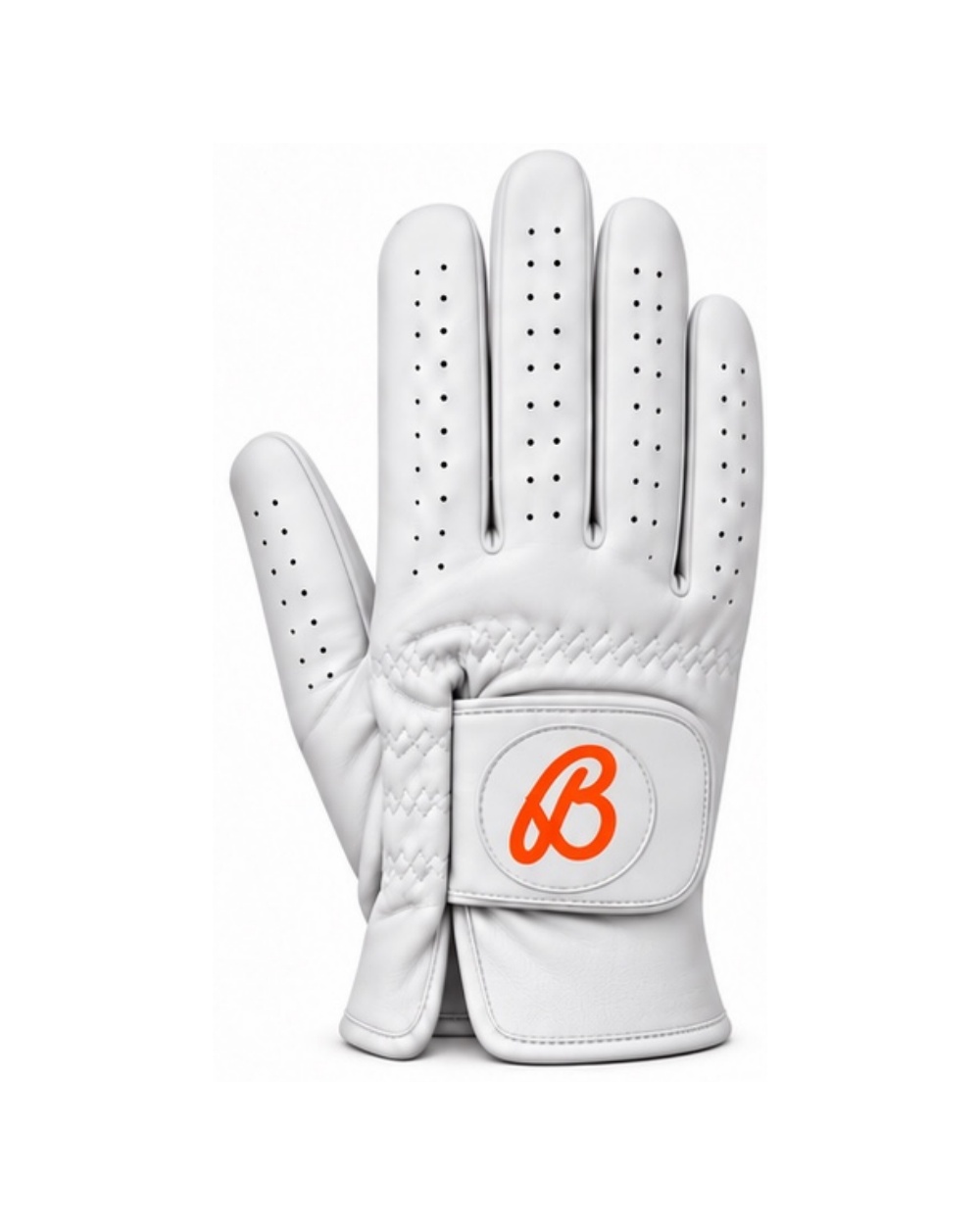 Golf Glove — White design details